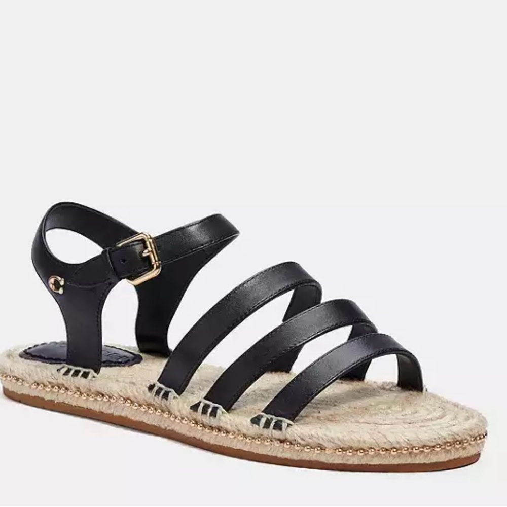 Coach Carissa espadrilles sandals size 8.5 NEW